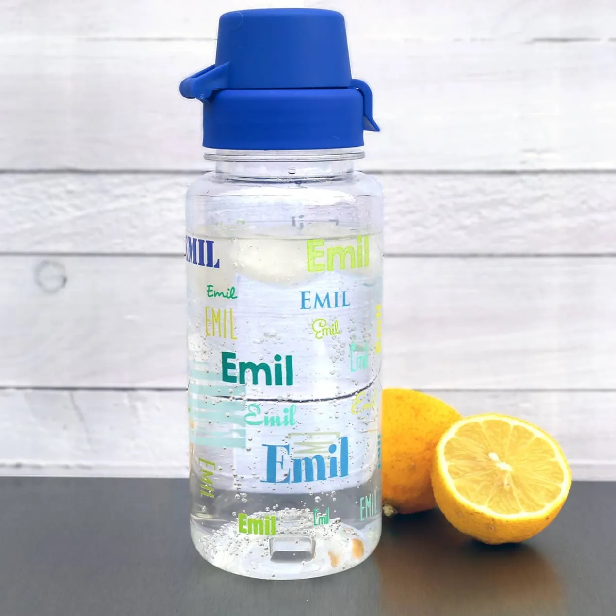 Trinkflasche zur Einschulung mit Name in verschiedenen Schriftarten 0,4 L