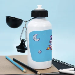 Trinkflasche zur Einschulung für Jungen mit Astronaut-Motiv | Personalisiert mit Name | 500ml
