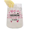 Trinkglas als Geschenk für beste Freundin | Glück ist eine Freundin wie dich zu haben - Glas 430 ml