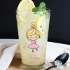 Trinkglas bedruckt mit Ballerina und Wunschname