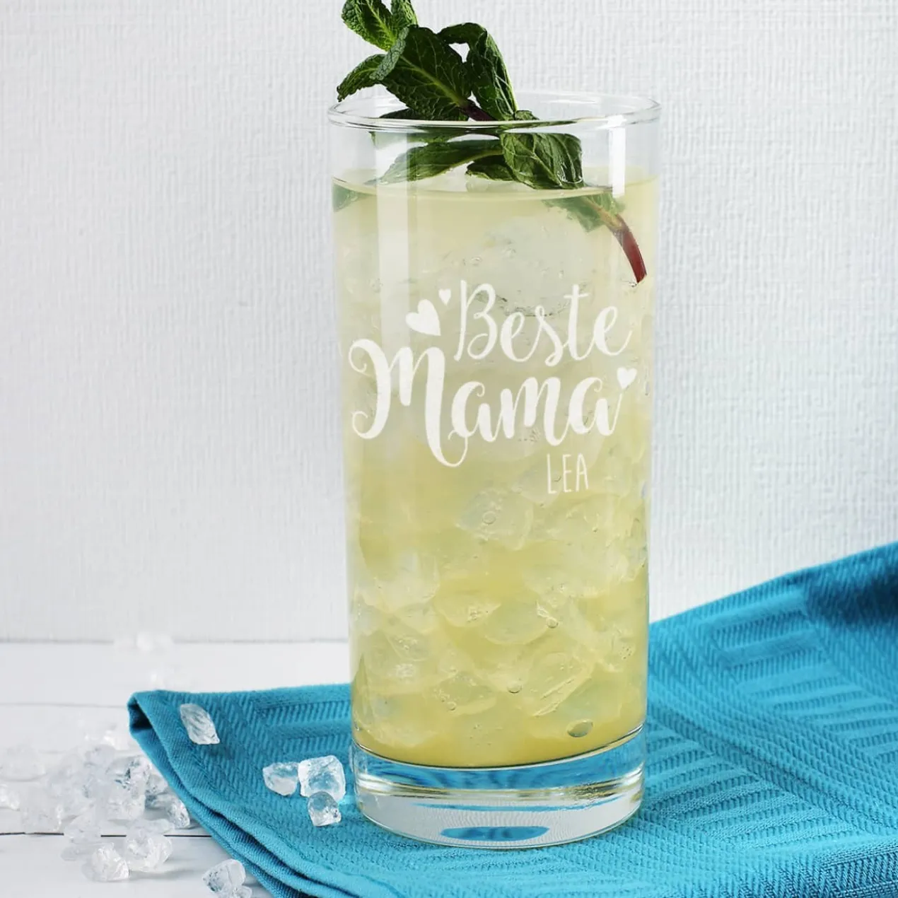 Trinkglas "Beste Mama" mit Name