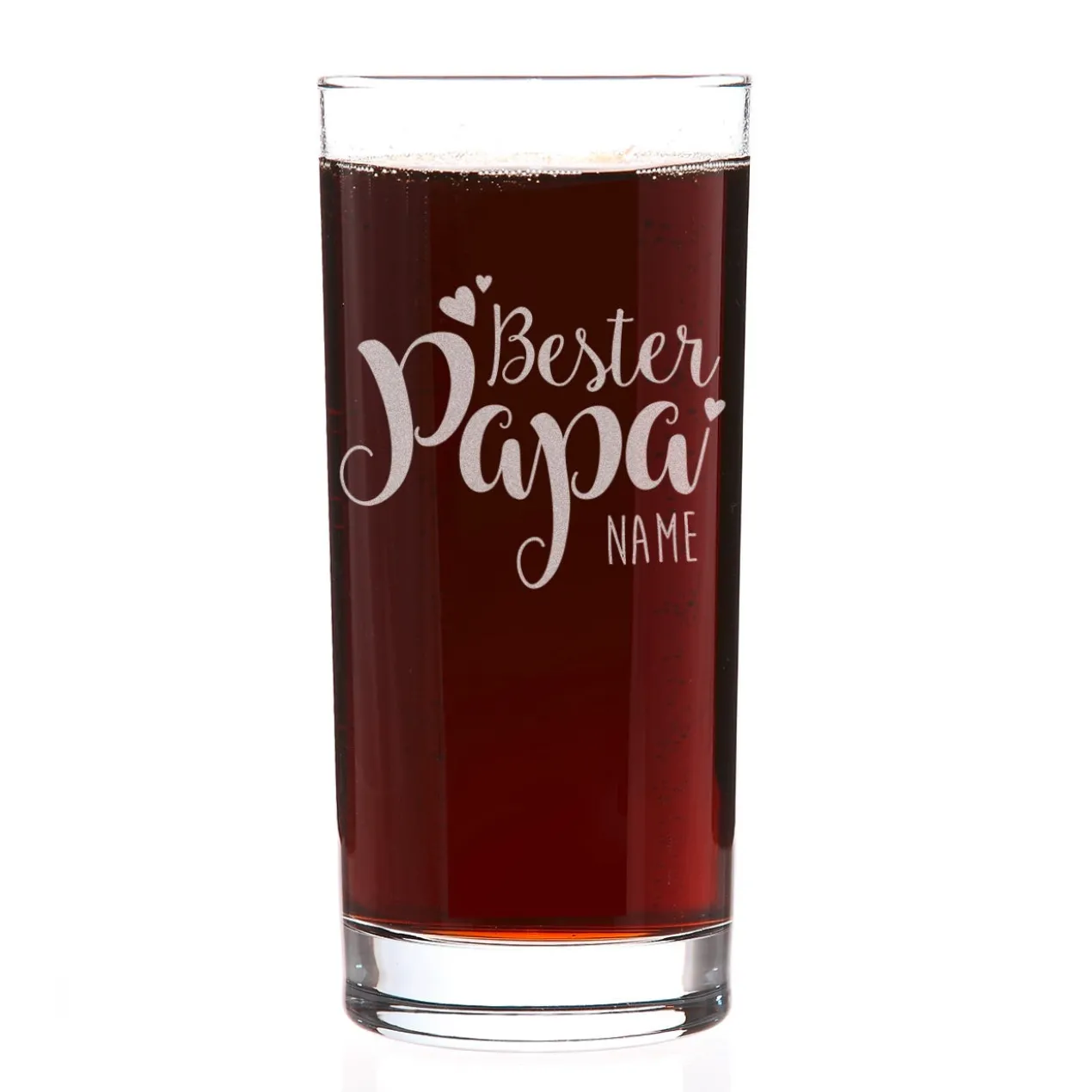 Trinkglas "Bester Papa" mit Name