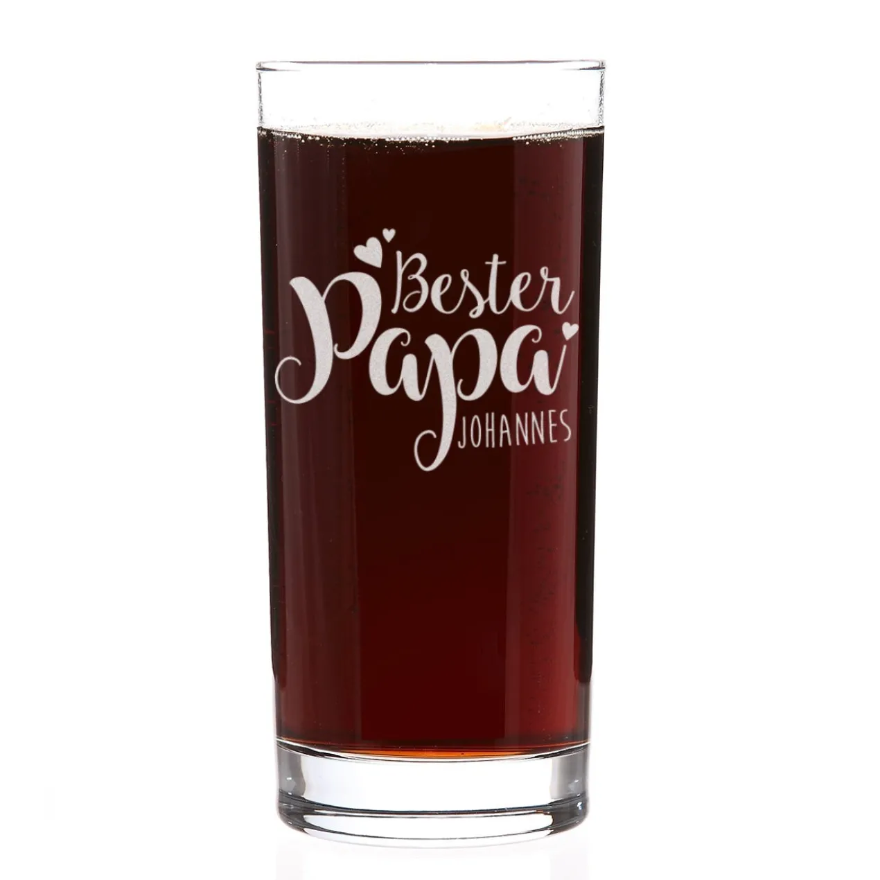 Trinkglas "Bester Papa" mit Name
