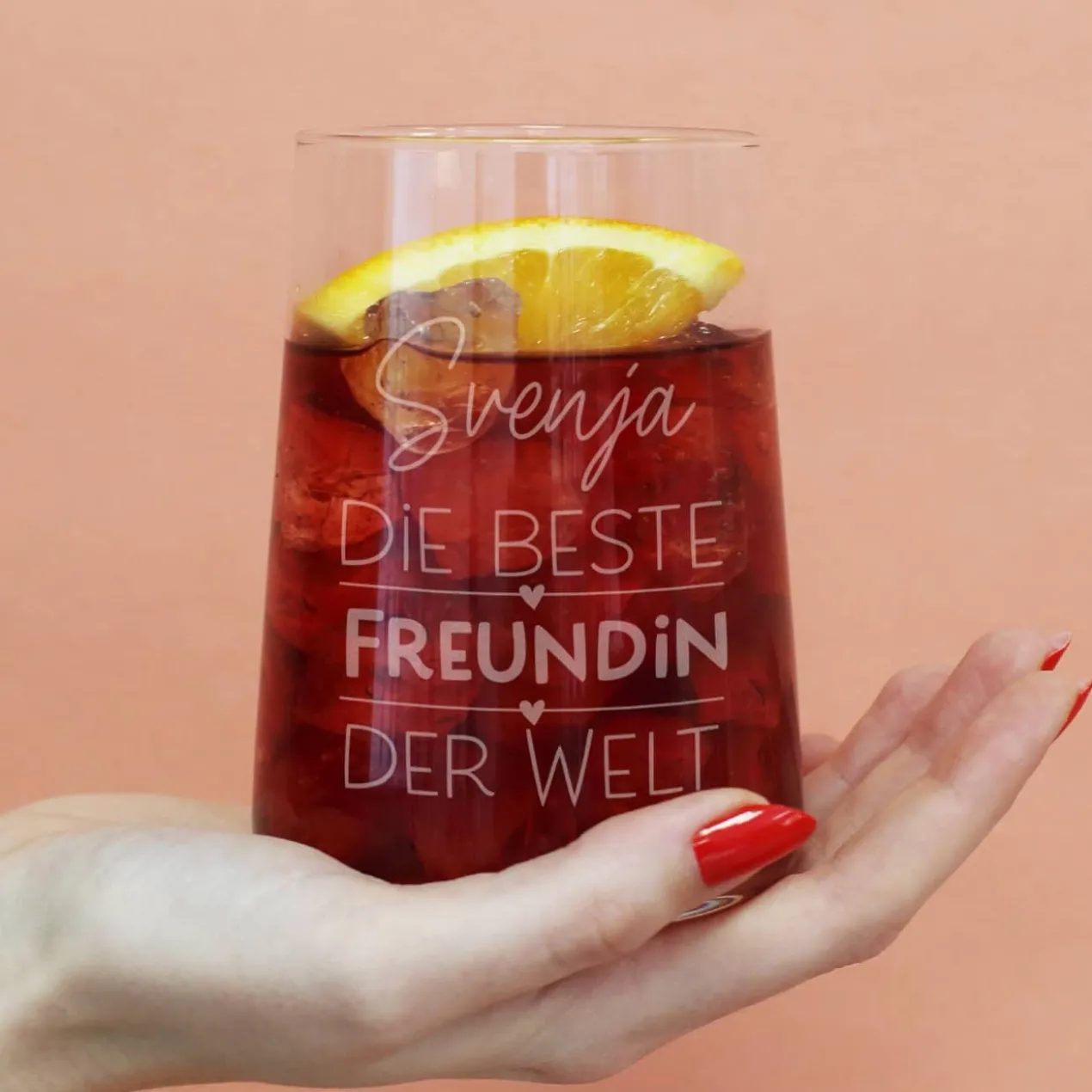Trinkglas für die beste Freundin, Kollegin oder Schwester der Welt