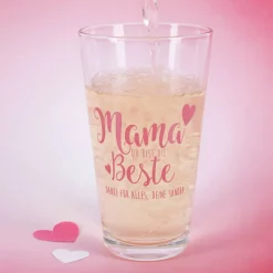 Trinkglas Mama Du bist die Beste