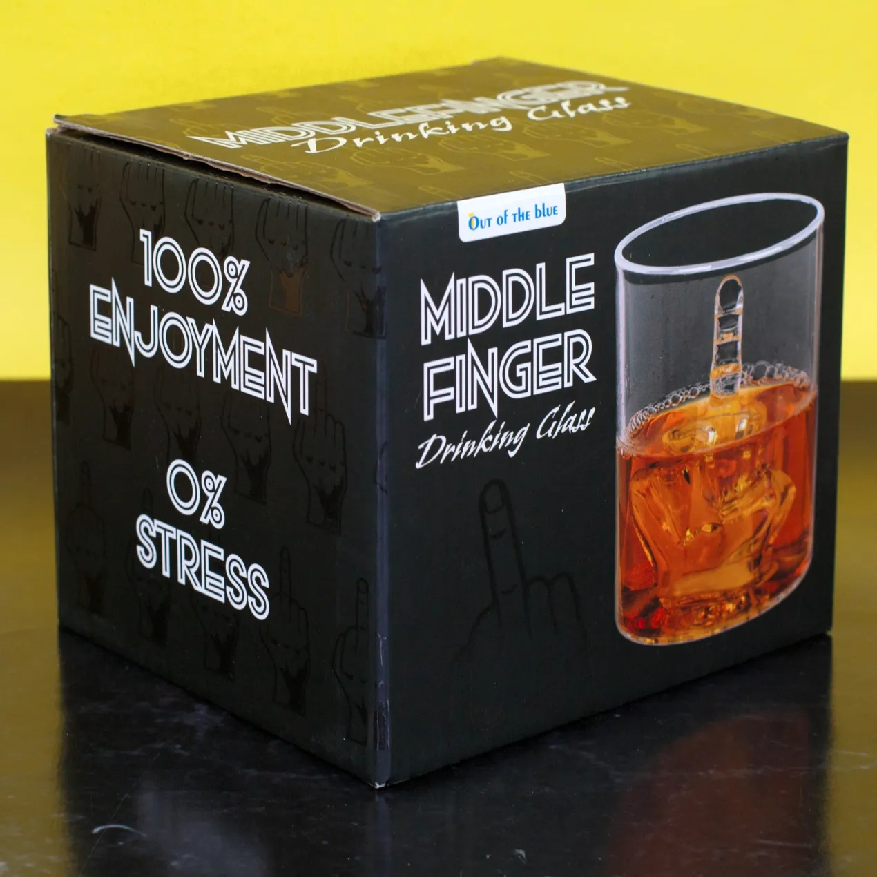 Trinkglas Mittelfinger als lustiges Geschenk