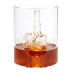 Trinkglas Mittelfinger als lustiges Geschenk