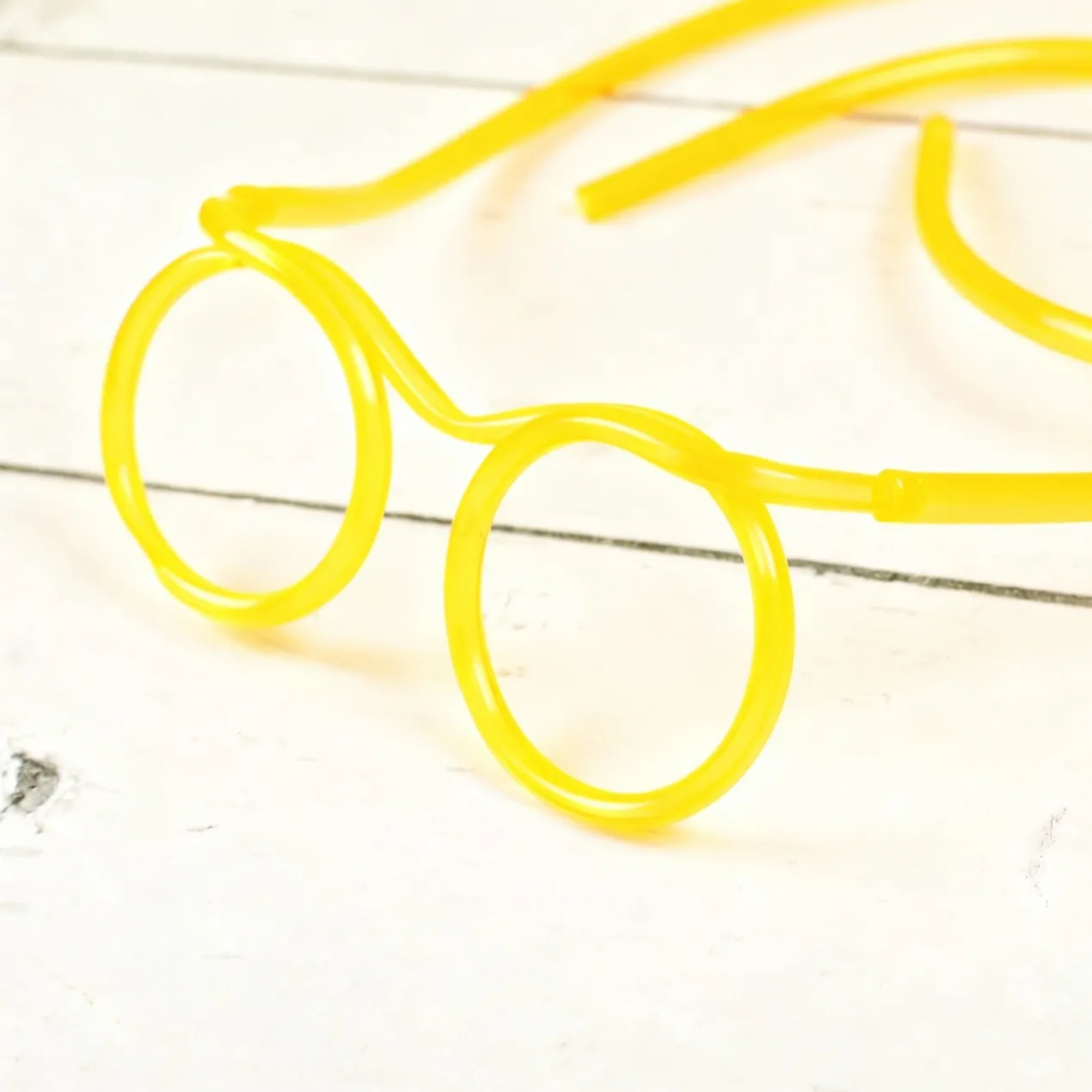 Trinkschlauchbrille mit Farbauswahl | Party Trinkhalm