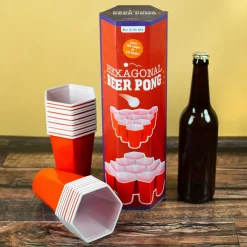Trinkspiel Hexagon Beer Pong | Partyspiel Bierpong