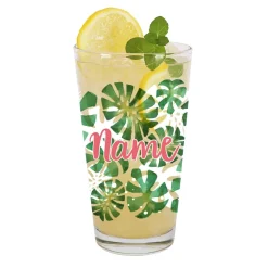 Tropical-Trinkglas mit Wunschname