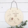 Türschild aus Holz mit Weltraum-Motiv fürs Kinderzimmer