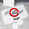Türvorleger / Badematte zum Geburtstag mit Verkehrszeichen