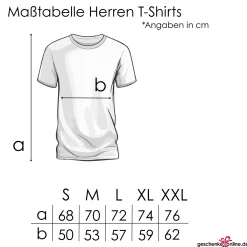 T-Shirt für Männer zum Vatertag, Geburtstag & Co. | personalisiert mit Wunschtext | Weiß