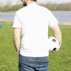 T-Shirt für Männer zum Vatertag, Geburtstag & Co. | personalisiert mit Wunschtext | Weiß