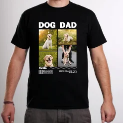 T-Shirt für Papas zum Vatertag, Geburtstag & Männertag in schwarz | Fotos & Text