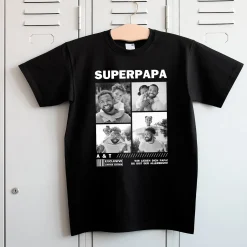 T-Shirt für Papas zum Vatertag, Geburtstag & Männertag in schwarz | Fotos & Text