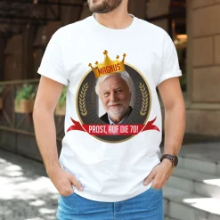 T-Shirt zum Geburtstag personalisiert mit Foto, Name & Text | Krone