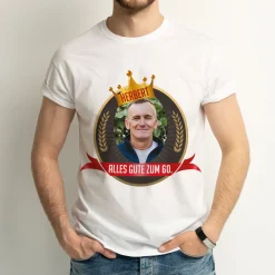 T-Shirt zum Geburtstag personalisiert mit Foto, Name & Text | Krone