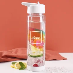 Tutti Frutti Flasche mit Watercolor Aufdruck