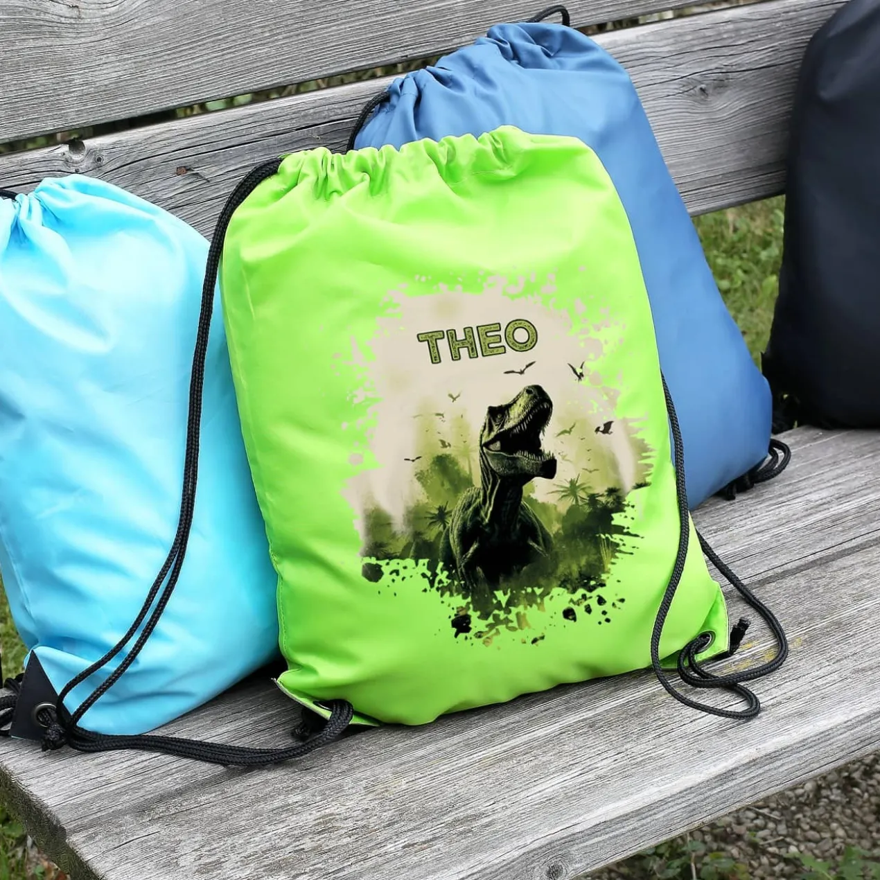 Tyrannosaurus - Dino Sportbeutel mit Name