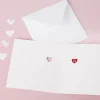 Valentinstagskarte - be my valentine - mit Name und Herzen