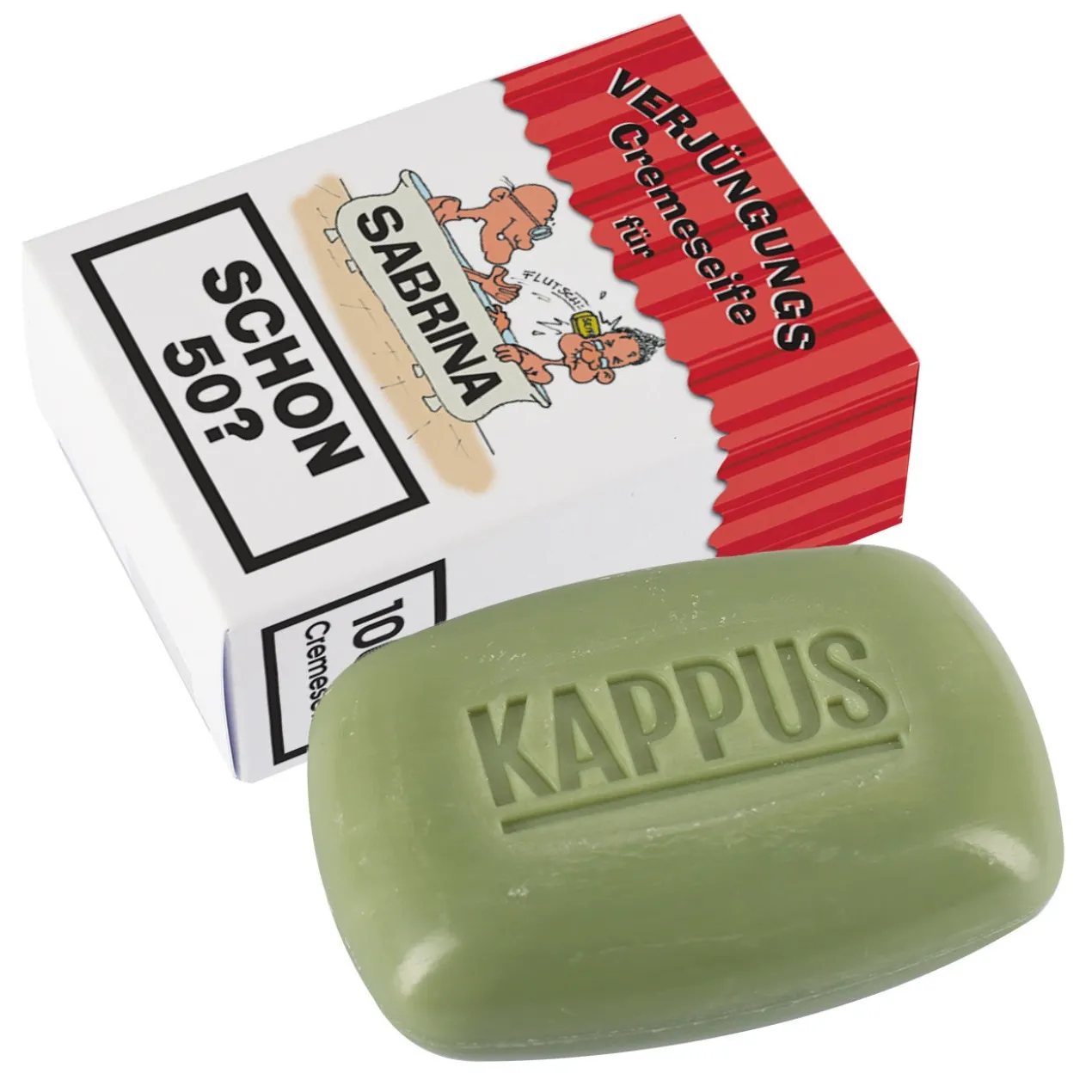 Verjüngungsseife zum Geburtstag mit persönlicher Verpackung