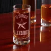 Vodka Shot graviert mit Stern Na Sdorowje und Wunschname