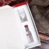Vodka Smirnoff mit graviertem Vodkaglas in bedruckter Geschenkbox mit Glückwunschtext
