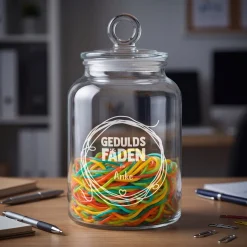 Vorratsglas 'Geduldsfaden' mit Name graviert | Geschenk für Lehrer, Erzieher & Menschen mit Geduld