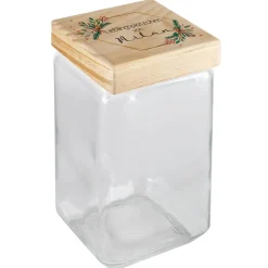 Vorratsglas in 4 Größen mit Name, Wunschtext und weihnachtlichen Aufdruck