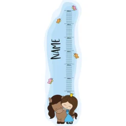 Wachstumsmesser Prinzessin mit Wunschname bedruckt
