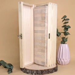 Wackelturm Gästebuch zur Hochzeit mit persönlicher Geschenkbox