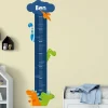 Wandtattoo Messlatte Dinosaurier - mit Namensaufdruck