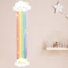 Wandtattoo Messlatte Regenbogen mit Namensaufdruck für Kinderzimmer