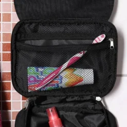 Waschtasche mit Discoqueen-Motiv und Name