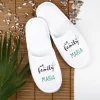 We are family - Frottee-Pantoffeln mit Ihrem Namen