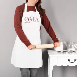 Weiße Schürze - Oma seit - mit persönlichem Aufdruck