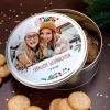 Weihnachtliche Geschenkdose mit Ihrem Foto und Text