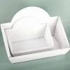 Weihnachtlicher Geschenkkorb mit Schneeflockenmotiv und Wunschtext