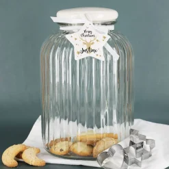 Weihnachtsgeschenkset für Frauen - gefüllte Glasdose mit praktischem Inhalt