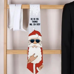 Weihnachts-Krawatte - Crazy Christmas - mit Ihrem Text, 3 Motive zur Auswahl