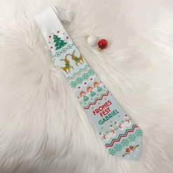 Weihnachts-Krawatte - Crazy Christmas - mit Ihrem Text, 3 Motive zur Auswahl