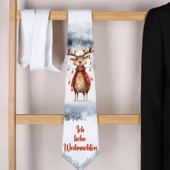 Weihnachts-Krawatte - Crazy Christmas - mit Ihrem Text, 3 Motive zur Auswahl