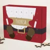 Weihnachtsmann-Adventskalender mit Ihrem Wunschnamen
