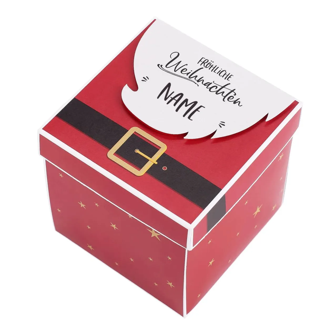 Weihnachtsmann - Überraschungsbox für Geldgeschenke, Gutscheine und Glückwünsche