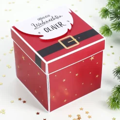 Weihnachtsmann - Überraschungsbox für Geldgeschenke, Gutscheine und Glückwünsche