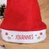 Weihnachtsmütze mit Namensaufdruck und Sternchen