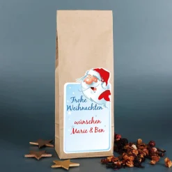 Weihnachtstee mit Wunschtext des Schenkenden