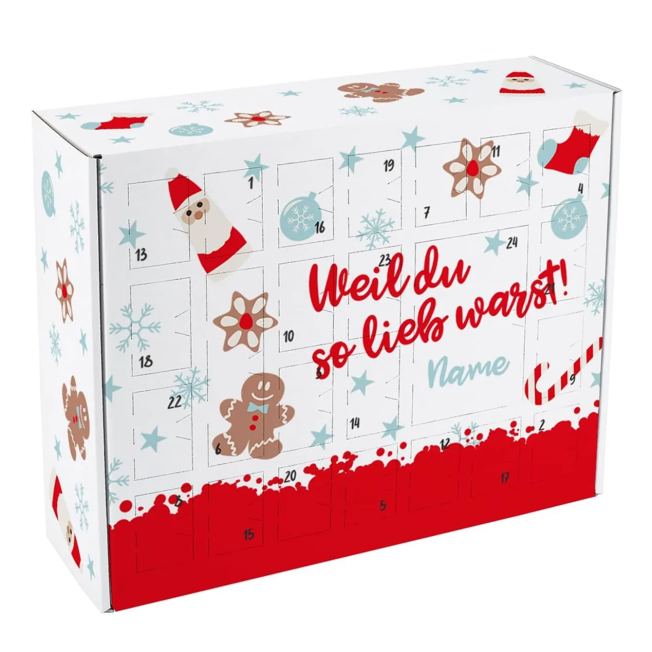 Weil du so lieb warst - Adventskalender zum selber Füllen