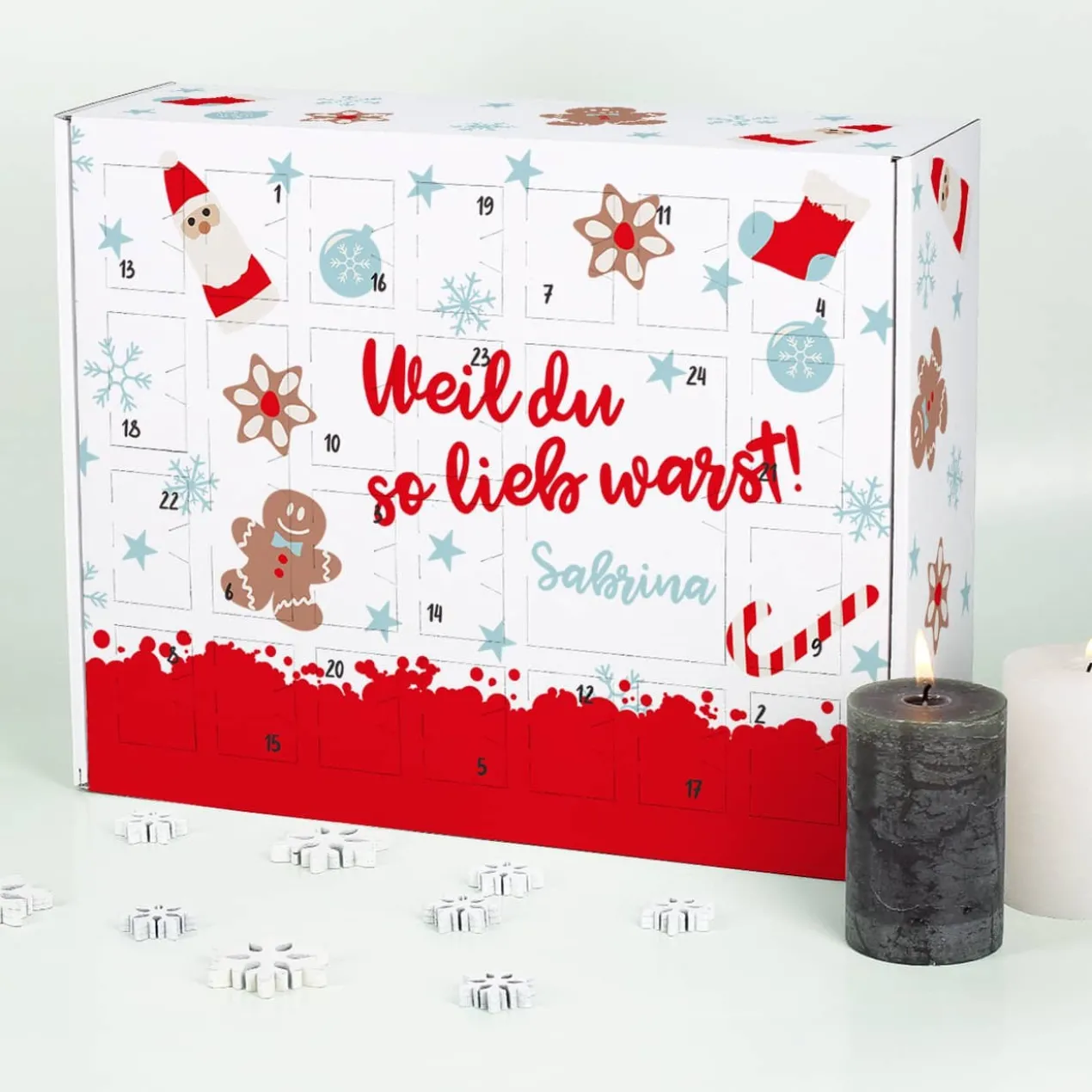 Weil du so lieb warst - Adventskalender zum selber Füllen